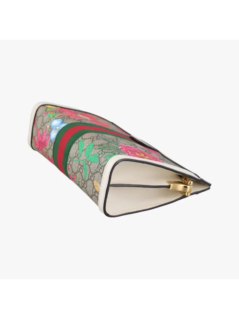 Gucci Ophidia Beige White Multicolor Leather Shoulder Bag